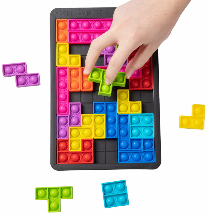 Fidget-Pop Tetris ryhmässä LELUT, TUOTTEET LAPSILLE JA VAUVOILLE / Leikkikalut, Askartelu &Pelit / Fidget Spinners @ TP E-commerce Nordic AB (38-83286)
