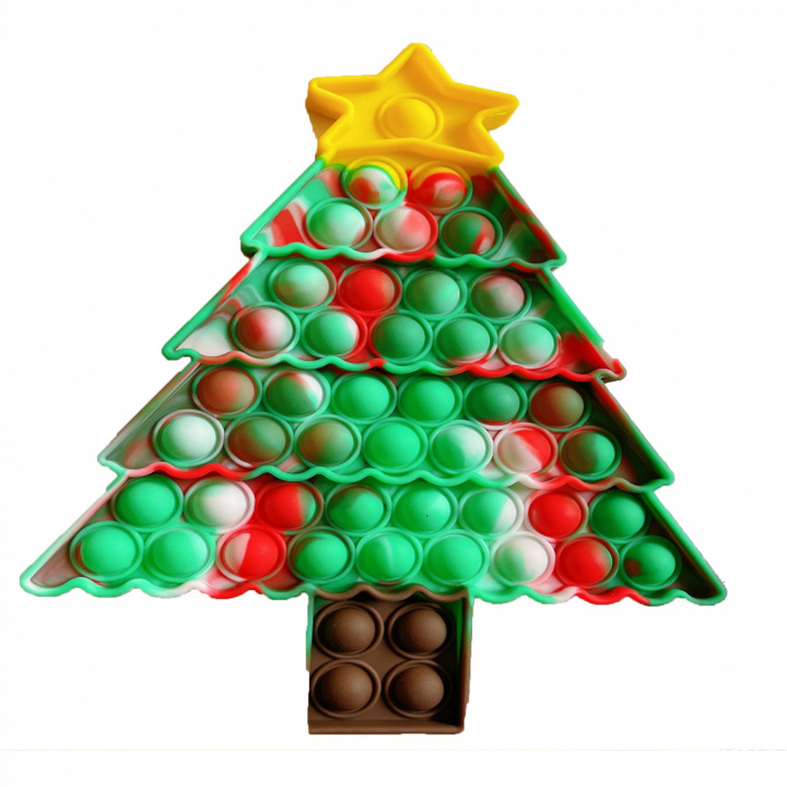 Fidget toy, Pop-it Christmas tree ryhmässä LELUT, TUOTTEET LAPSILLE JA VAUVOILLE / Leikkikalut, Askartelu &Pelit / Fidget Spinners @ TP E-commerce Nordic AB (38-83290)
