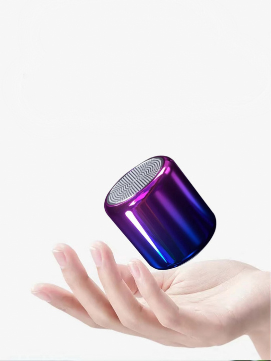 Bluetooth mini-kaiutin kromattu ombre, Lila/Sininen ryhmässä KODINELEKTRONIIKKA / Ääni & Kuva / Kaiuttimet & Tarvikkeet / Bluetooth-kaiutin / Kannettavat kaiuttimet @ TP E-commerce Nordic AB (38-83327)