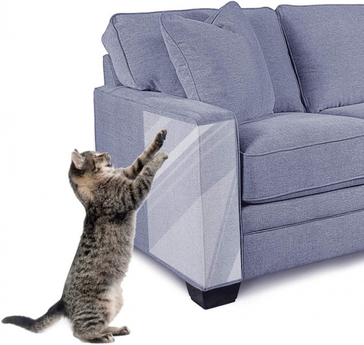 Möbelskydd mot katter / kattskrapsskydd 15 x 45 cm 10st, Genomskinlig ryhmässä KOTI, TALOUS JA PUUTARHA / Lemmikkitarvikkeet / Kissa @ TP E-commerce Nordic AB (38-83330)