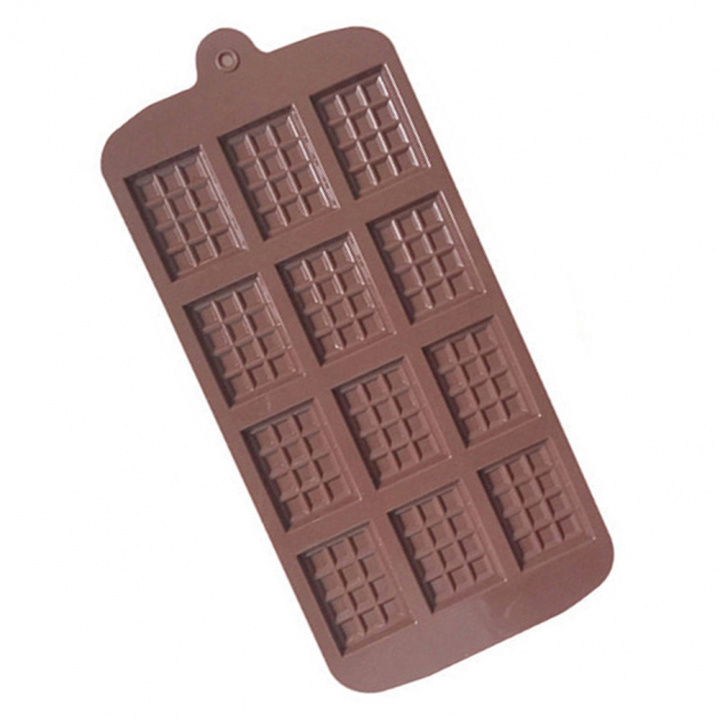 Chocolate mold tray, Squares ryhmässä KOTI, TALOUS JA PUUTARHA / Keittiövälineet / Leivontatarvikkeet @ TP E-commerce Nordic AB (38-83363)