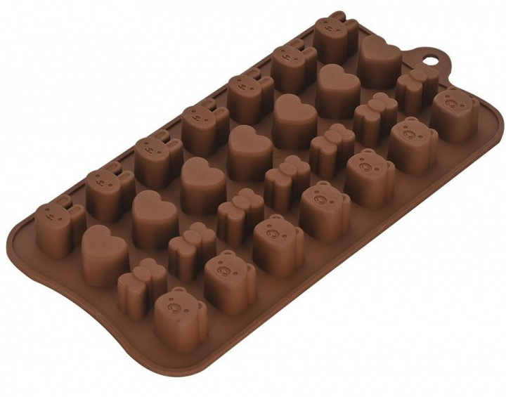 Chocolate mold tray, 4 shapes ryhmässä KOTI, TALOUS JA PUUTARHA / Keittiövälineet / Leivontatarvikkeet @ TP E-commerce Nordic AB (38-83364)