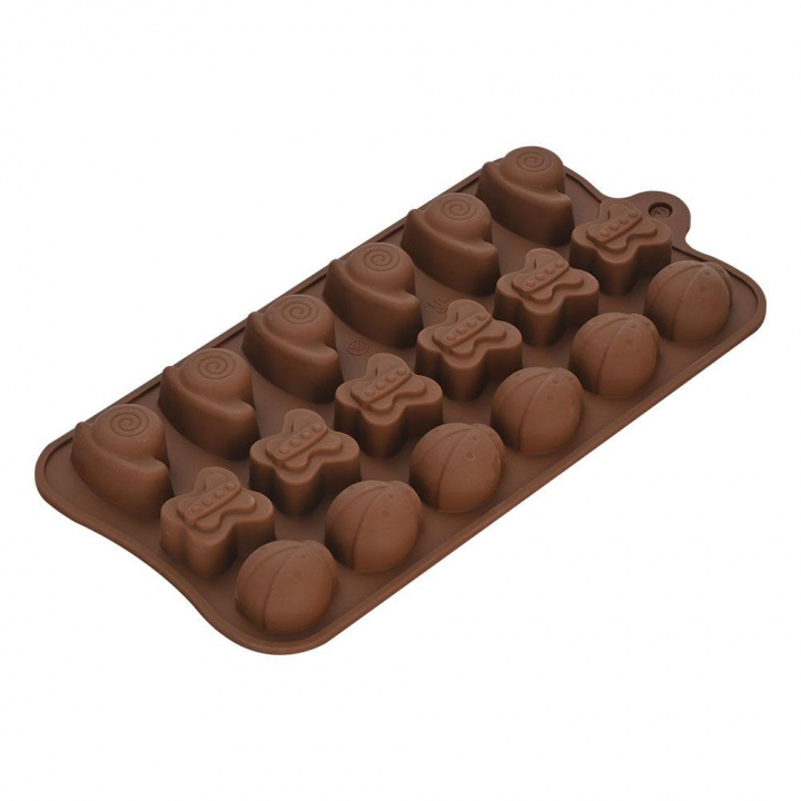 Chocolate mold tray, 3 shapes ryhmässä KOTI, TALOUS JA PUUTARHA / Keittiövälineet / Leivontatarvikkeet @ TP E-commerce Nordic AB (38-83366)