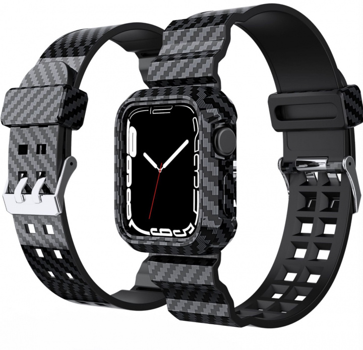 Vaihtohihna Apple Watch 38/40/41mm, Musta ryhmässä ÄLYPUHELIMET JA TABLETIT / Urheilu, koti ja vapaa-aika / Apple Watch & tarvikkeet / Tarvikkeet @ TP E-commerce Nordic AB (38-83392)
