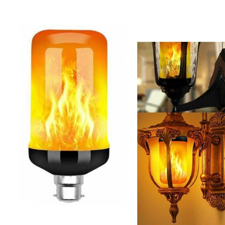 Flammande LED-lampa, 2 st ryhmässä KODINELEKTRONIIKKA / Valaistus / LED-lamput @ TP E-commerce Nordic AB (38-83650)