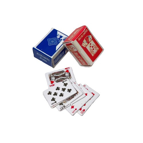 Mini korttipakka mittakaavassa 1:12 ryhmässä LELUT, TUOTTEET LAPSILLE JA VAUVOILLE / Peli / Lautapelit @ TP E-commerce Nordic AB (38-83735)