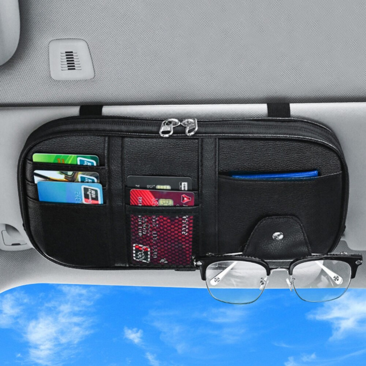 Monikäyttöinen säilytyspussi auton aurinkovisiirille, musta ryhmässä AUTO / antennit & Tarvikkeet / Muut tarvikkeet @ TP E-commerce Nordic AB (38-83937)