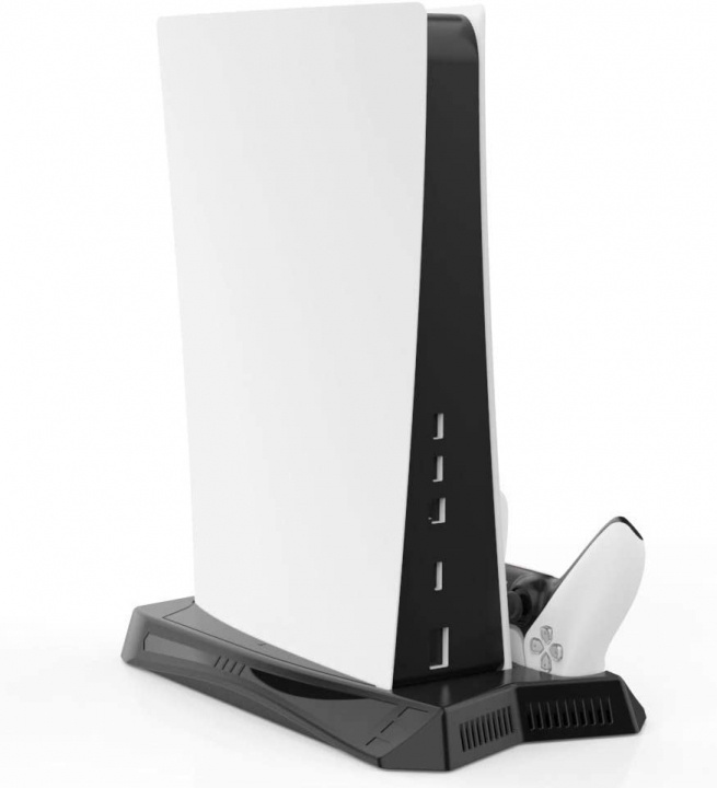 Stativ med Kylfläkt och Laddningsstation för PS5 ryhmässä KODINELEKTRONIIKKA / Pelikonsolit & Tarvikkeet / Sony PlayStation 5 / Tarvikkeet @ TP E-commerce Nordic AB (38-83984)