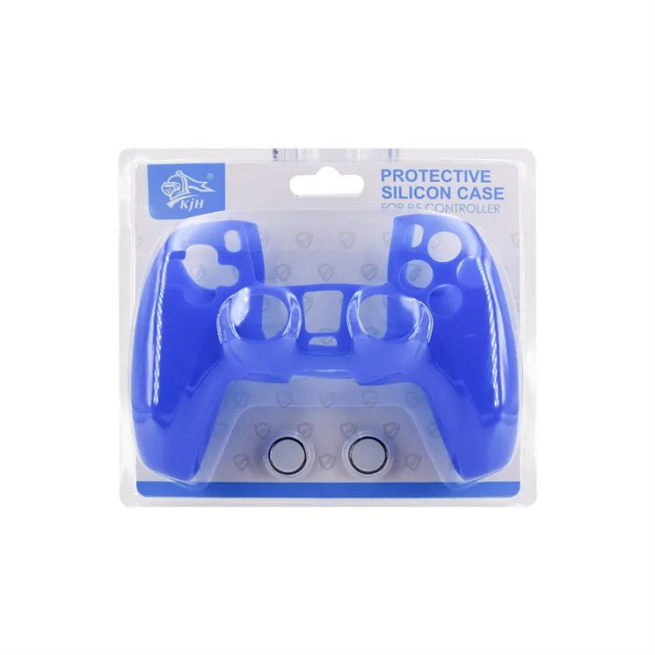 Silikoninen suojaus sis. peukalokahva PS5-ohjaimelle, sininen ryhmässä KODINELEKTRONIIKKA / Pelikonsolit & Tarvikkeet / Sony PlayStation 5 / Tarvikkeet @ TP E-commerce Nordic AB (38-83996)