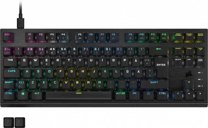 Corsair K60 PRO TKL RGB Gaming Tangentbord ryhmässä TIETOKOONET & TARVIKKEET / GAMING / Näppäimistöt @ TP E-commerce Nordic AB (38-84121)