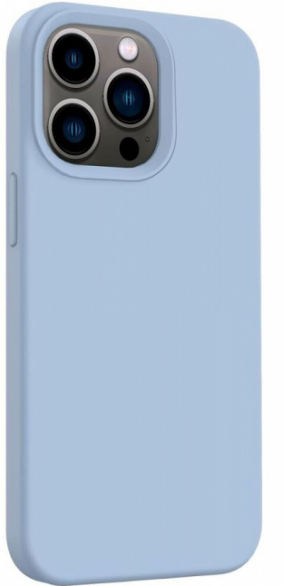 Silikonikotelo iPhone 15:lle, taivaansininen
