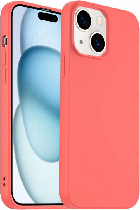 Silikonikotelo iPhone 15:lle, koralli ryhmässä ÄLYPUHELIMET JA TABLETIT / Puhelimen suojakotelo / Apple / iPhone 15 @ TP E-commerce Nordic AB (38-84309)