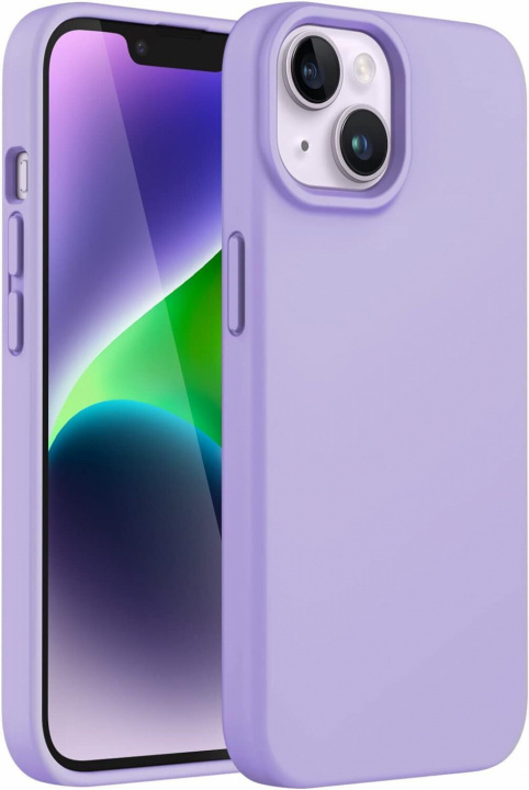 Silikonikotelo iPhone 15:lle, violetti ryhmässä ÄLYPUHELIMET JA TABLETIT / Puhelimen suojakotelo / Apple / iPhone 15 @ TP E-commerce Nordic AB (38-84312)