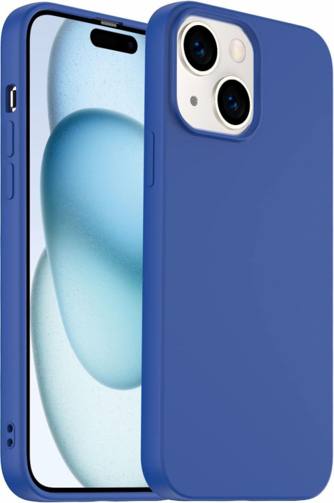 Silikonikotelo iPhone 15 Pro:lle, sininen ryhmässä ÄLYPUHELIMET JA TABLETIT / Puhelimen suojakotelo / Apple / iPhone 15 @ TP E-commerce Nordic AB (38-84327)