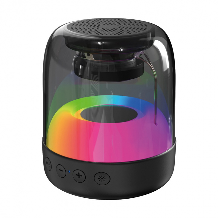 Kannettava Bluetooth-kaiutin RGB-valaistuksella, E-3077 ryhmässä KODINELEKTRONIIKKA / Ääni & Kuva / Kaiuttimet & Tarvikkeet / Bluetooth-kaiutin / Kannettavat kaiuttimet @ TP E-commerce Nordic AB (38-84340)
