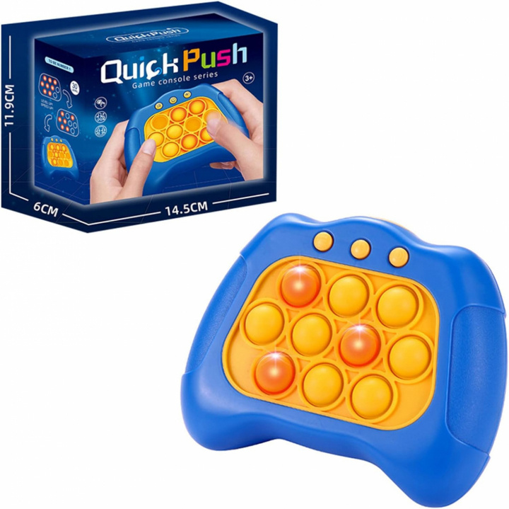 Quick Push Pop it -lelu, sininen ryhmässä LELUT, TUOTTEET LAPSILLE JA VAUVOILLE / Leikkikalut, Askartelu &Pelit / Fidget Spinners @ TP E-commerce Nordic AB (38-84346)