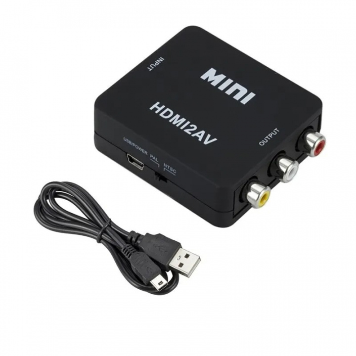HD-videomuunnin Full HD 1080p - HDMI RCA:lle ryhmässä KODINELEKTRONIIKKA / Ääni & Kuva / TV & Tarvikkeet / Tarvikkeet @ TP E-commerce Nordic AB (38-84357)