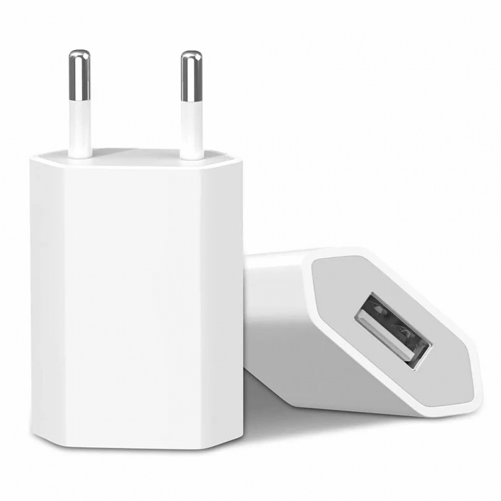 Seinälaturi 1A, 1 x USB-A, valkoinen ryhmässä ÄLYPUHELIMET JA TABLETIT / Laturit & Kaapelit / Seinälaturi / Seinälaturi USB @ TP E-commerce Nordic AB (38-84426)