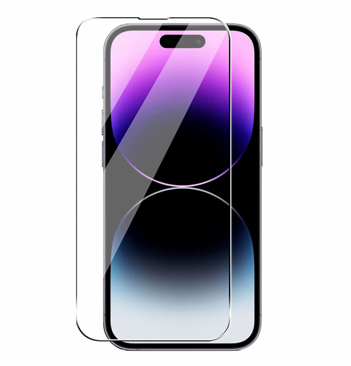 Karkaistua lasia näytönsuoja iPhone 16 Pro:lle ryhmässä ÄLYPUHELIMET JA TABLETIT / Puhelimen suojakotelo / Apple / iPhone 16 @ TP E-commerce Nordic AB (38-84460)