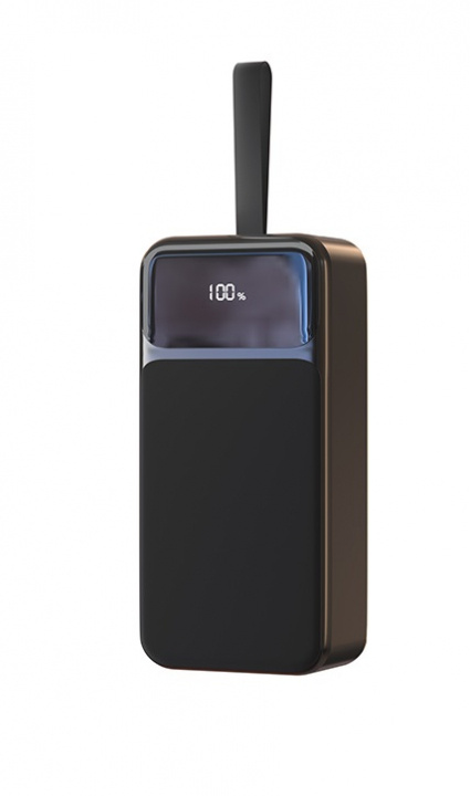 Powerbank 30000mAh 22.5W PD pikalataus ja digitaalinen näyttö, musta ryhmässä ÄLYPUHELIMET JA TABLETIT / Laturit & Kaapelit / Powerbanks @ TP E-commerce Nordic AB (38-84474)