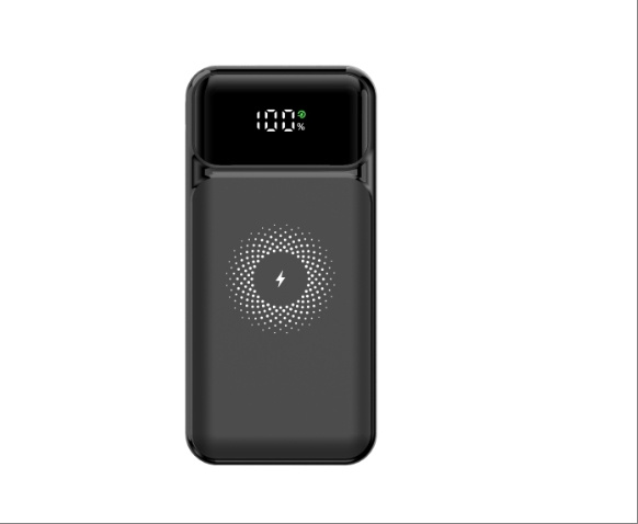 Powerbank 20000mAh 22.5W PD + 15W langaton pikalataus, digitaalinen näyttö, musta ryhmässä ÄLYPUHELIMET JA TABLETIT / Laturit & Kaapelit / Powerbanks @ TP E-commerce Nordic AB (38-84476)