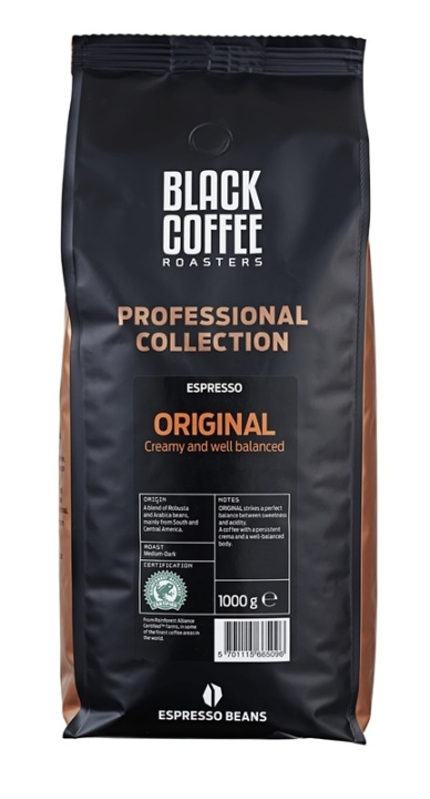 Black Coffee Roasters Mellanmörka bönor, Espressosmak, 1 kg ryhmässä KOTI, TALOUS JA PUUTARHA / Kodinkoneet / Kahvikoneet ja tarvikkeet / Kahvipavut @ TP E-commerce Nordic AB (38-84660)
