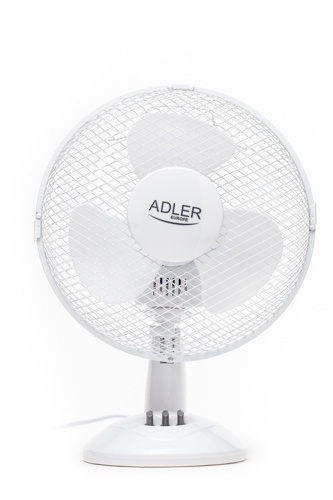 Adler AD 7302 pöytätuuletin, 60W, 23 cm, valkoinen ryhmässä KOTI, TALOUS JA PUUTARHA / Tuulettimet ja ilmastointilaitteet / Pöytätuulettimet @ TP E-commerce Nordic AB (38-84695)