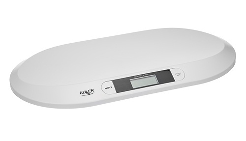 Adler valkoinen vauvanvaaka suurella alustalla ryhmässä LELUT, TUOTTEET LAPSILLE JA VAUVOILLE / Vauvatuotteet / Hoito ja hygienia @ TP E-commerce Nordic AB (38-84702)