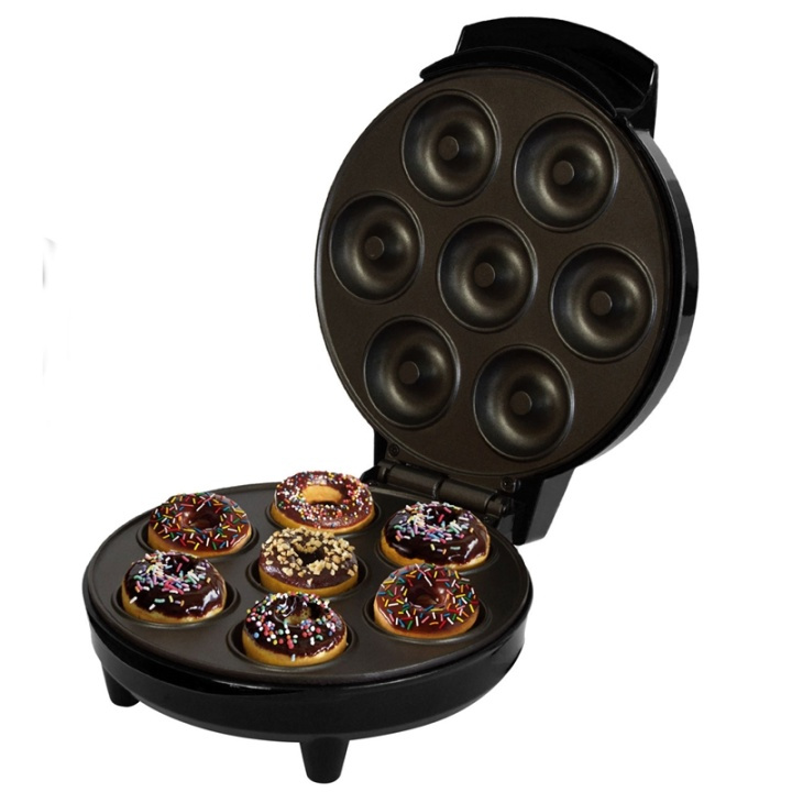 Champion Donut Maker 7 Donuts 700W DM110 Musta ryhmässä KOTI, TALOUS JA PUUTARHA / Kodinkoneet / Muut kodinkoneet @ TP E-commerce Nordic AB (38-85021)