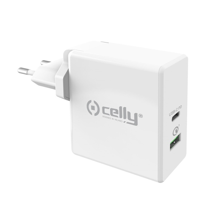 Celly Laddare USB-C PD 30W / QC3.0 ryhmässä ÄLYPUHELIMET JA TABLETIT / Laturit & Kaapelit / Sovittimet @ TP E-commerce Nordic AB (38-85664)