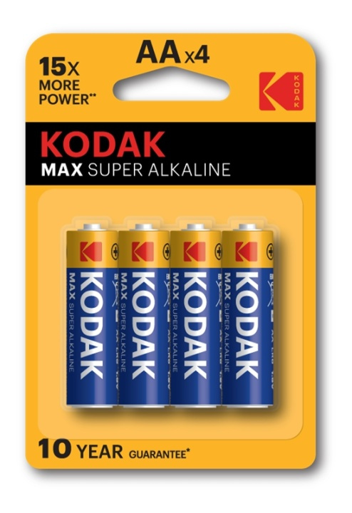 Kodak MAX alkaline AA battery (4 pack) ryhmässä KODINELEKTRONIIKKA / Paristot & Laturit / Akut / AA @ TP E-commerce Nordic AB (38-85840)