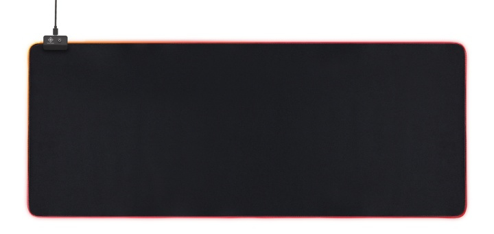 DELTACO GAMING RGB-hiirimatto, 900x360x4mm, 13 valaistustilaa, musta ryhmässä TIETOKOONET & TARVIKKEET / GAMING / Hiirimatot @ TP E-commerce Nordic AB (38-85857)