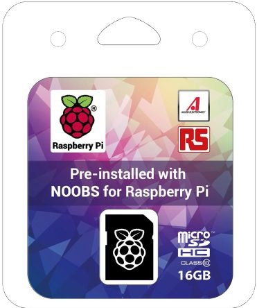 OKdo Pi4 SD card, 16 GB NOOBS for Raspberry Pi 4 Model B ryhmässä TIETOKOONET & TARVIKKEET / Tietokoneen komponentit / Raspberry Pi @ TP E-commerce Nordic AB (38-85873)