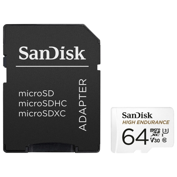 Sandisk Minneskort MicroSDXC 64GB För Bilkamera/Videmonitor med adapter ryhmässä KODINELEKTRONIIKKA / Tallennusvälineet / Muistikortit / MicroSD/HC/XC @ TP E-commerce Nordic AB (38-85907)