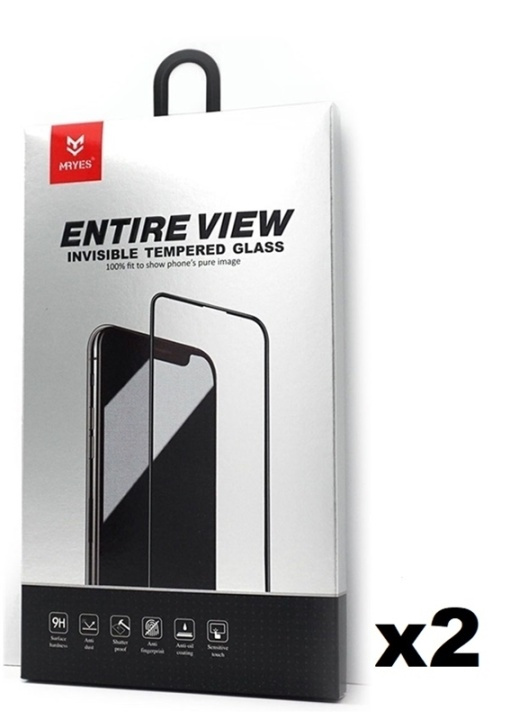 2-Pack Mr. Yes Skärmskydd i härdat glas till iPhone XS Max med 3D-skydd ryhmässä ÄLYPUHELIMET JA TABLETIT / Puhelimen suojakotelo / Apple / iPhone XS Max / Näytönsuoja @ TP E-commerce Nordic AB (38-85923PKT1)