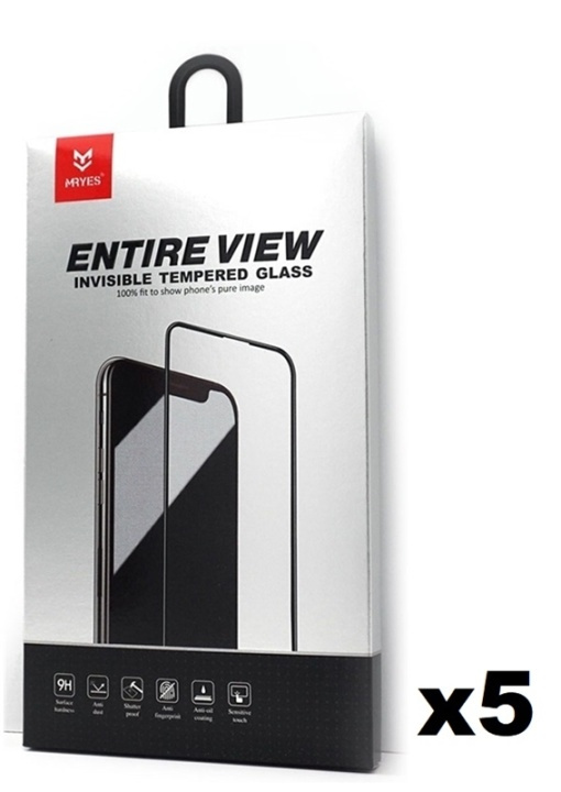 5-pack Mr Yes karkaistu lasi näytönsuoja iPhone XS Max 3D-suojalla varustettuna ryhmässä ÄLYPUHELIMET JA TABLETIT / Puhelimen suojakotelo / Apple / iPhone XS Max / Näytönsuoja @ TP E-commerce Nordic AB (38-85923PKT2)