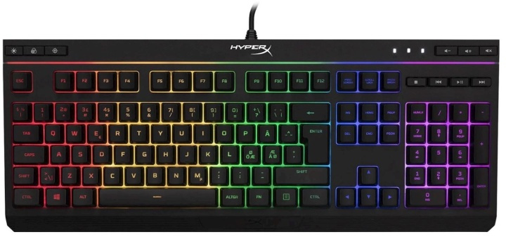 HyperX Alloy Core RGB Membrane Gaming Keyboard med RGB-belysning ryhmässä TIETOKOONET & TARVIKKEET / GAMING / Näppäimistöt @ TP E-commerce Nordic AB (38-86063)