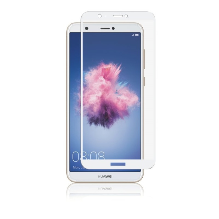 Panzer Huawei P Smart, Full-Fit Glass, White ryhmässä ÄLYPUHELIMET JA TABLETIT / Puhelimen suojakotelo / Huawei @ TP E-commerce Nordic AB (38-86305)