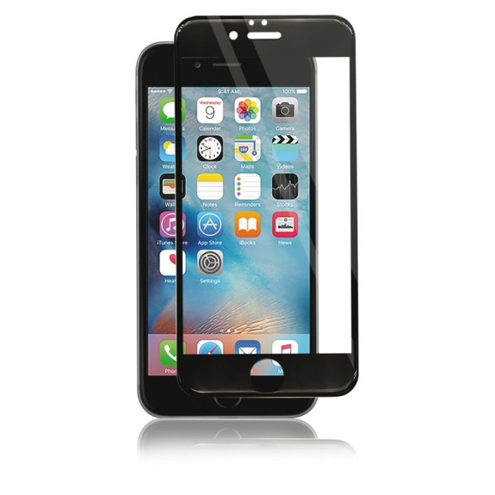 Panzer iPhone 6S/6 Plus, kaareva silikaattilasi, musta ryhmässä ÄLYPUHELIMET JA TABLETIT / Puhelimen suojakotelo / Apple / iPhone 6 Plus/6S Plus / Näytönsuoja @ TP E-commerce Nordic AB (38-86312)