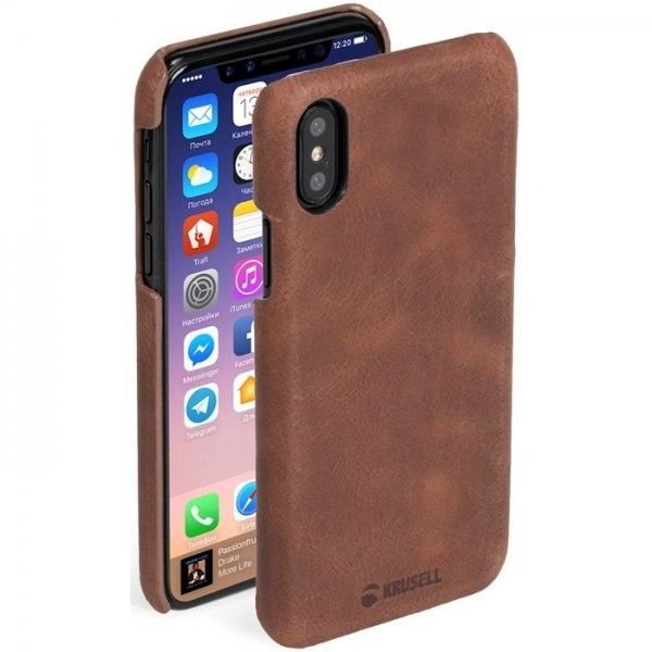 Krusell Sunne iPhone X/Xs:lle, konjakki ryhmässä ÄLYPUHELIMET JA TABLETIT / Puhelimen suojakotelo / Apple / iPhone X/XS / Kuoret @ TP E-commerce Nordic AB (38-86470)
