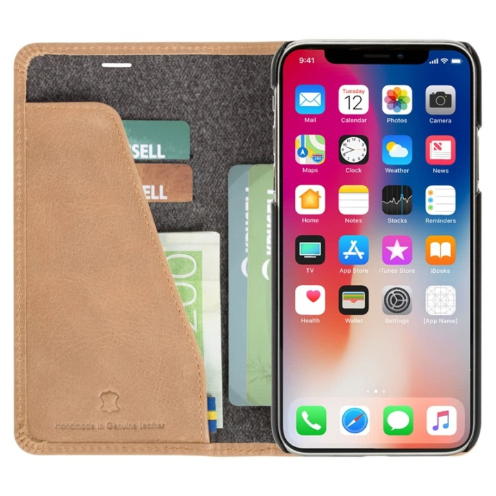 Krusell Sunne lompakkokotelo iPhone Xr:lle, Vintage Beige ryhmässä ÄLYPUHELIMET JA TABLETIT / Puhelimen suojakotelo / Apple / iPhone XR / Kotelo @ TP E-commerce Nordic AB (38-86472)