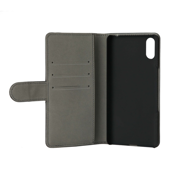 Gear Lompakko Sony Xperia L3 Musta ryhmässä ÄLYPUHELIMET JA TABLETIT / Puhelimen suojakotelo / Sony @ TP E-commerce Nordic AB (38-86566)