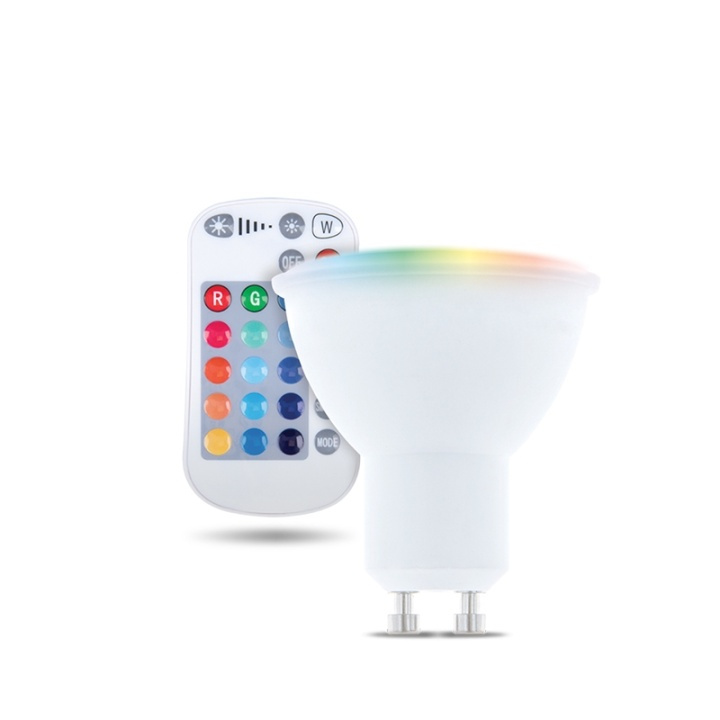 Forever Light Kauko-ohjattava LED-lamppu RGB+White, GU10 5W ryhmässä KODINELEKTRONIIKKA / Valaistus / LED-lamput @ TP E-commerce Nordic AB (38-86590)