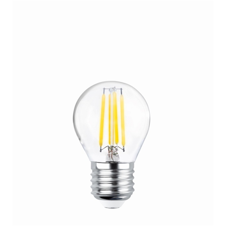 Forever Light Klar LED-lampa med filament, E27 G45 4W 2700K 470lm ryhmässä KODINELEKTRONIIKKA / Valaistus / LED-lamput @ TP E-commerce Nordic AB (38-86595)