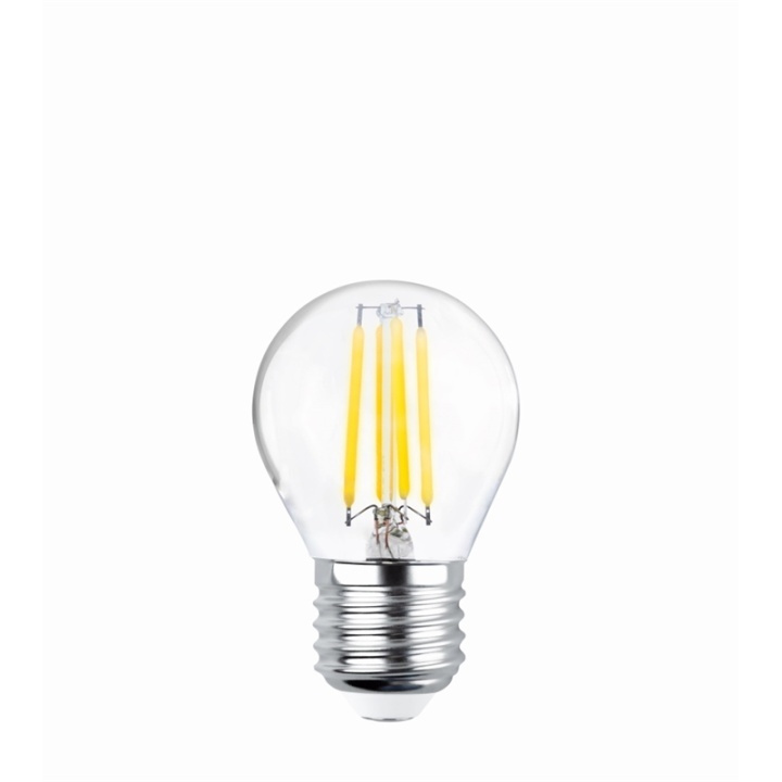 Forever Light Kirkas LED-lamppu, jossa on hehkulanka, E27 G45 4W 2700K 470lm ryhmässä KODINELEKTRONIIKKA / Valaistus / LED-lamput @ TP E-commerce Nordic AB (38-86595)