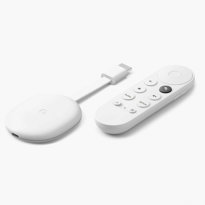 Google Chromecast 4:e Gen med Google TV + Fjärrkontroll med röststyrning ryhmässä KODINELEKTRONIIKKA / Ääni & Kuva / TV & Tarvikkeet / Smart-TV @ TP E-commerce Nordic AB (38-86624)