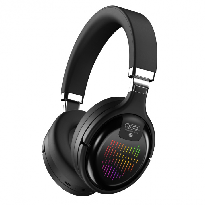 XO Bluetooth headphones BE18 black ryhmässä KODINELEKTRONIIKKA / Ääni & Kuva / Kuulokkeet & Tarvikkeet / Kuulokkeet @ TP E-commerce Nordic AB (38-86679)