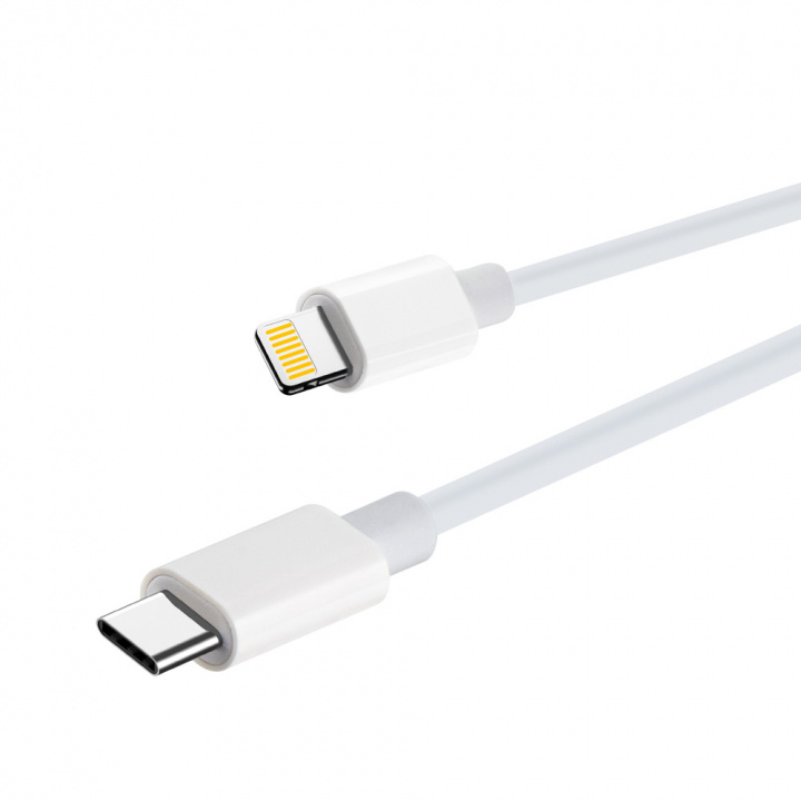 Maxlife MXUC-05 Power Direct USB-C Lightning-kaapeli 2,0 m 20W, valkoinen ryhmässä ÄLYPUHELIMET JA TABLETIT / Laturit & Kaapelit / Kaapelit / Tyyppi C -kaapelit @ TP E-commerce Nordic AB (38-86697)