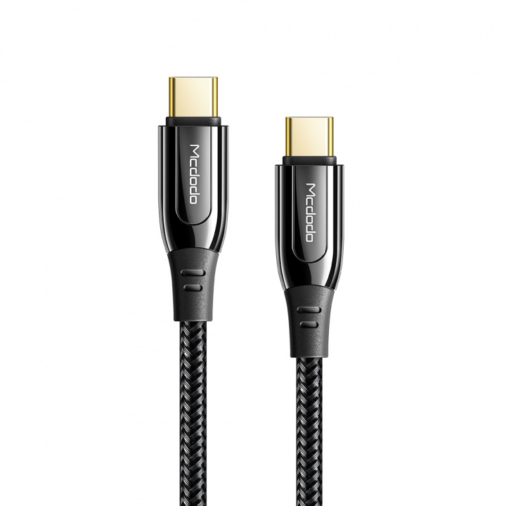 Mcdodo CA-8123 PD USB-C - USB-C cable 100W 2,0 m, Black ryhmässä ÄLYPUHELIMET JA TABLETIT / Laturit & Kaapelit / Kaapelit / Tyyppi C -kaapelit @ TP E-commerce Nordic AB (38-86701)
