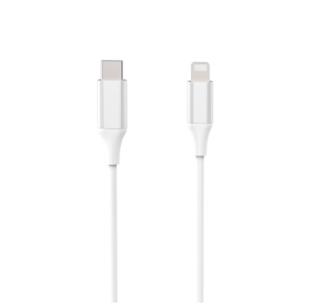 USB-C Lightning-pikalatauskaapeli, 1 m, 25 W ryhmässä ÄLYPUHELIMET JA TABLETIT / Laturit & Kaapelit / Kaapelit / Tyyppi C -kaapelit @ TP E-commerce Nordic AB (38-86729)